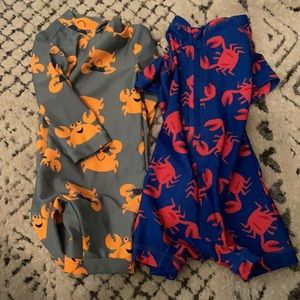 Infant Swim One Piece Rashguards - Both included!